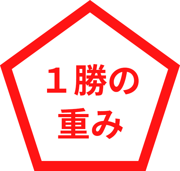 １勝の重み